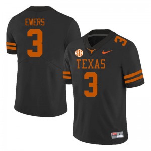 #3 Quinn Ewers UT Men SEC Conference NCAA Jersey Black