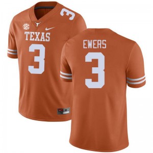 #3 Quinn Ewers UT Men SEC Conference Player Jersey Orange