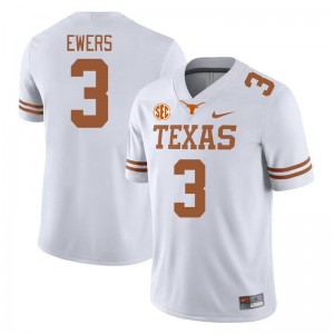 #3 Quinn Ewers UT Men SEC Conference Player Jersey White