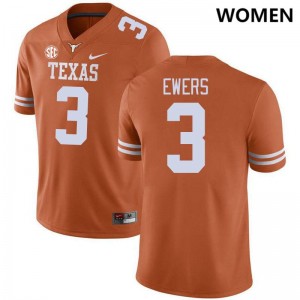 #3 Quinn Ewers UT Women SEC Conference Game Jersey Orange